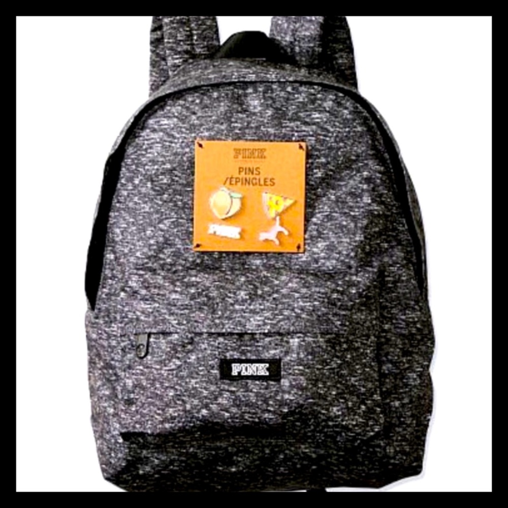 💕P͙I͙N͙K͙ V͙S͙ Mini Backpack With 4 Pins NWT💕